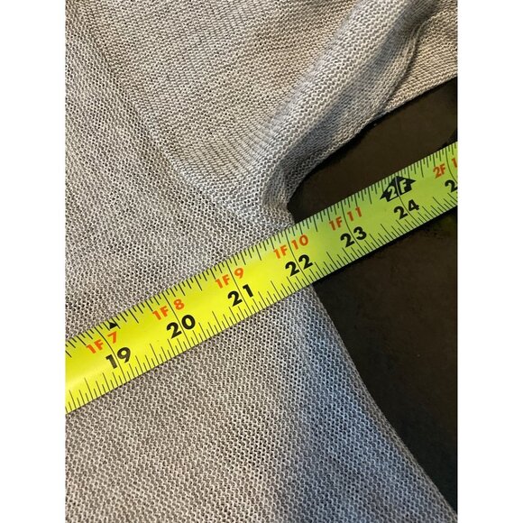 Joseph Ribkoff Silver Knit Pullover 3/4 Sleeve Tunic Top Sz 10 - Picture 9 of 11